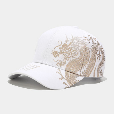 Printimine Hiina draakoni meeste pesapallimütsid Totem Belief naiste puuvillane snapback müts välitingimustes päikesekaitse Gorras Trucker Cap