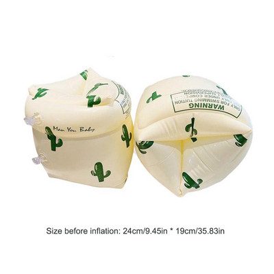 1 Ζεύγος Float Βραχίονας για ενήλικες Παιδικά φουσκωτά δαχτυλίδια μπράτσο κολύμβησης Πλωτήρες μπράτσων πισίνας με εκτύπωση PVC Αξεσουάρ κολύμβησης για ενήλικες για παιδιά