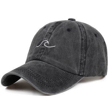 Hip Hop Hat Wave Κέντημα Πλυμένο καπέλο του μπέιζμπολ Νέα καλοκαιρινή μόδα Ανδρικά και γυναικεία Αθλητικά για υπαίθριες δραστηριότητες αναψυχής Καπέλα ηλίου Καπέλα Snapback