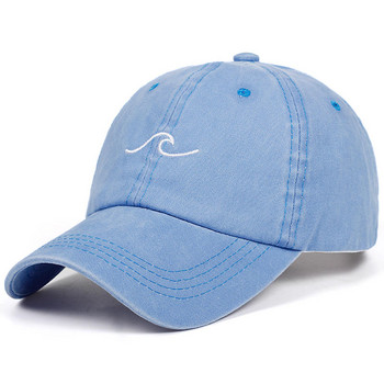 Hip Hop Hat Wave Κέντημα Πλυμένο καπέλο του μπέιζμπολ Νέα καλοκαιρινή μόδα Ανδρικά και γυναικεία Αθλητικά για υπαίθριες δραστηριότητες αναψυχής Καπέλα ηλίου Καπέλα Snapback
