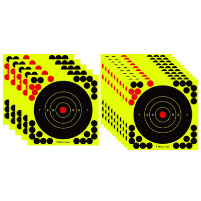 5-50 tk ümmargused sihikukleebised Reaktiivsed pritsmed sihtmärgid kleebispaber 8 tolli isekleepuvad kleebised lasketreeningu tarvikud