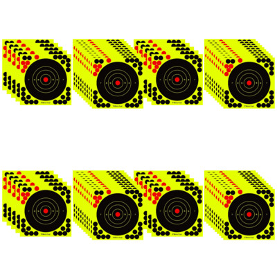 5-50 tk ümmargused sihikukleebised Reaktiivsed pritsmed sihtmärgid kleebispaber 8 tolli isekleepuvad kleebised lasketreeningu tarvikud