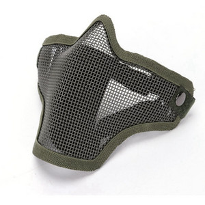 Taktička zaštitna mrežasta maska za pola lica, airsoft, čelična metalna mreža, dodaci za paintball na otvorenom