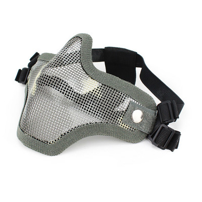 Strike Metal Mesh Skull Half Face Tactical Mask Army Military Hunting Accessories Lower Face Airsoft Paintball Masks