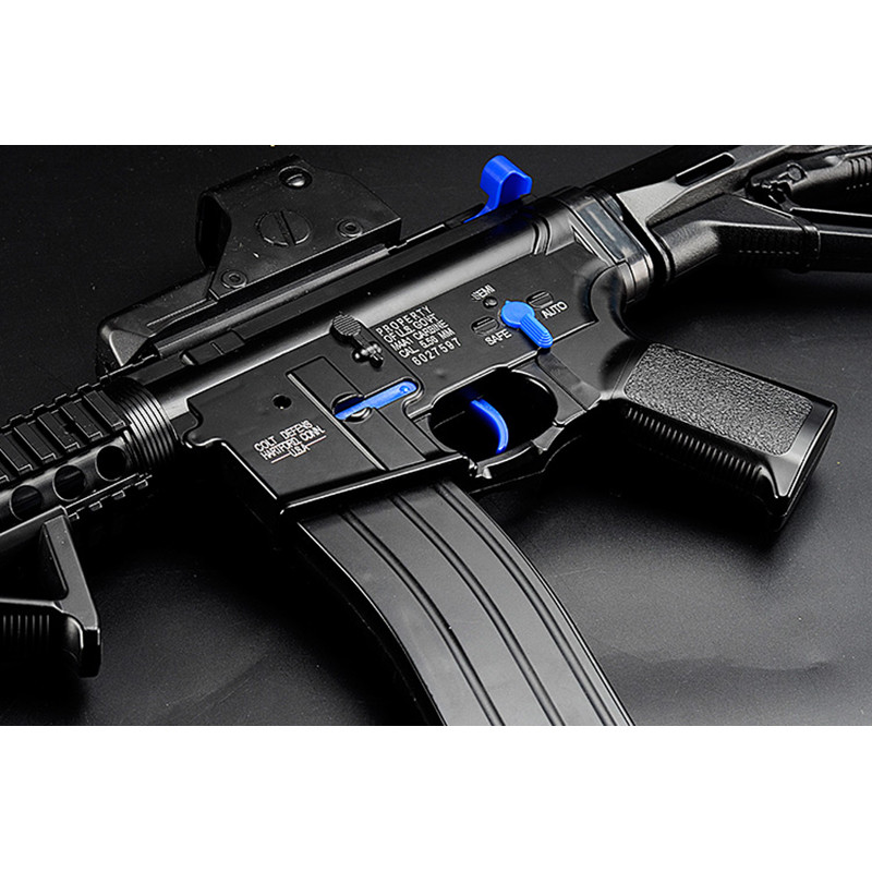 M4 M4a1 metalinis lipdukas Dažasvydis Pneumatas Gel Ball Blaster Dažasvydžio ginklo priedai 3M Stiprus lipdukų įranga Sidabrinis Auksas