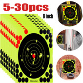 5-30 kom./lot Naljepnice za pucanje u mete 8 inčni ljepljivi reaktivni samoljepljivi papir za pucanje u mete za obuku pucanja