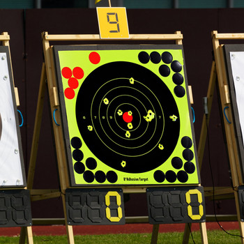 5-30 τεμ./Παρτίδα αυτοκόλλητα σκοποβολής 8 ιντσών Αυτοκόλλητο Reactive Self Stick Shooting Targets Splatter Paper for Shooting Training