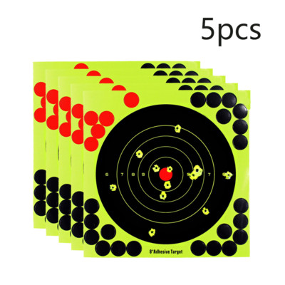5-30 kom./lot Naljepnice za pucanje u mete 8 inčni ljepljivi reaktivni samoljepljivi papir za pucanje u mete za obuku pucanja
