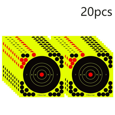 5-30 kom./lot Naljepnice za pucanje u mete 8 inčni ljepljivi reaktivni samoljepljivi papir za pucanje u mete za obuku pucanja
