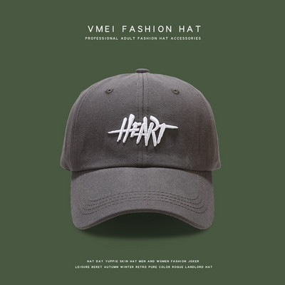Nova modna korejska ljubavna pisma izvezena ženska bejzbol kapa za ležernu fotografiju pamučni šešir za par Hip hop uniseks šešir