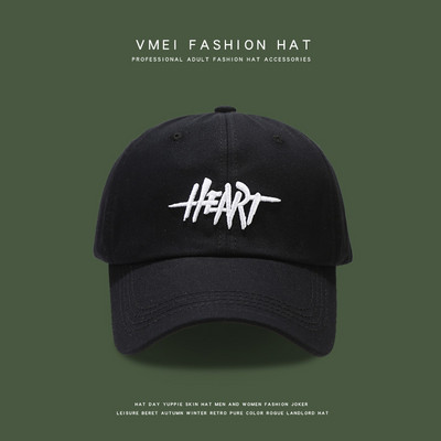 Nova modna korejska ljubavna pisma izvezena ženska bejzbol kapa za ležernu fotografiju pamučni šešir za par Hip hop uniseks šešir