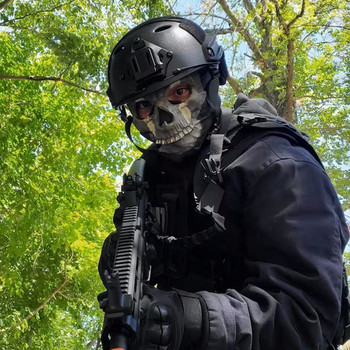 Μάσκα Ghost Mask Cosplay Airsoft Tactical Skull Full Mask Μάσκα Paintball Shooting Προστατευτικό Αντιθαμβωτικό Γυαλιά Full Face Mask CS