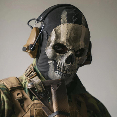 Szellemmaszk Cosplay Airsoft taktikai koponya teljes maszk Paintball maszk Lövésbiztonság Párásodás elleni védőszemüveg teljes arcmaszk CS