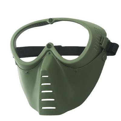 zlangsports Tactical Peintball Airsoft Full Face Protective Mask CS Cosplay Helovīna maskas