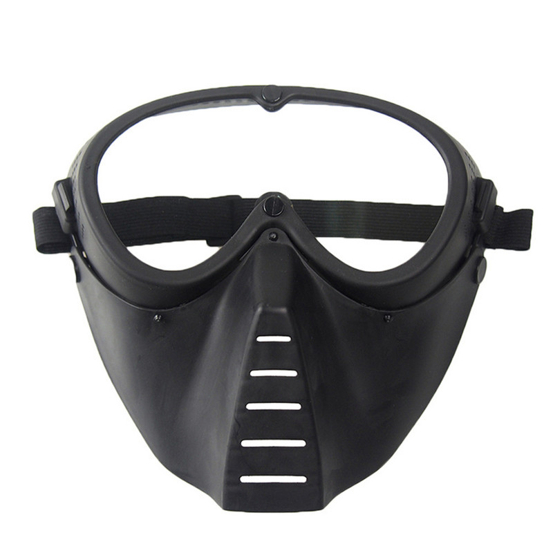 zlangsports Tactical Peintball Airsoft Full Face Protective Mask CS Cosplay Helovīna maskas