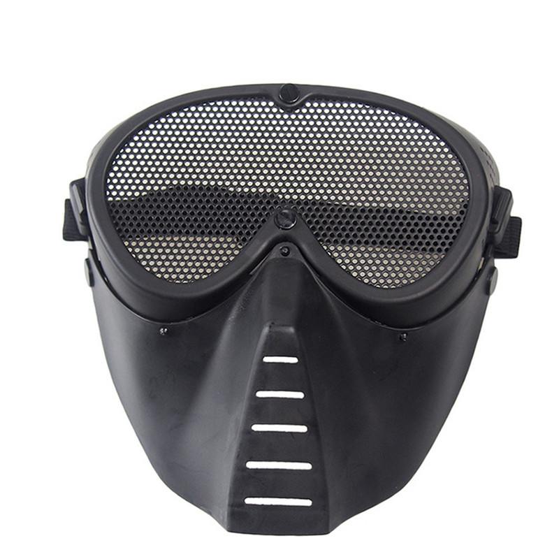 zlangsports Tactical Peintball Airsoft Full Face Protective Mask CS Cosplay Helovīna maskas