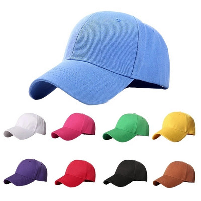 Vīriešu sieviešu vairāku krāsu beisbola cepure ar smaili vienkrāsainu regulējama unisex pavasara vasaras tēta cepures toni Sporta beisbola cepure