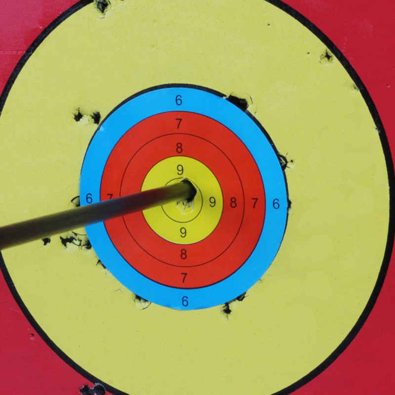 Isekleepuv kleebispaber Tugev kleepuvus kompaktne suurus kaasaskantav vibulaskmise sihiku paberi harjutamise tööriist 화살 표적 스티커