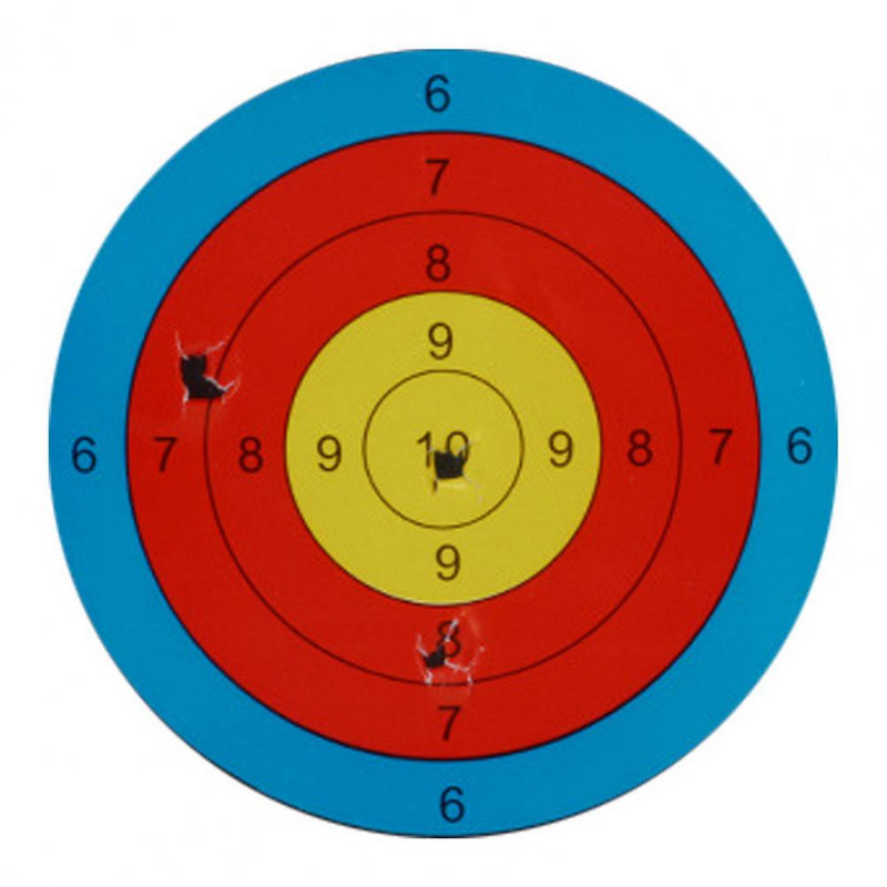 Isekleepuv kleebispaber Tugev kleepuvus kompaktne suurus kaasaskantav vibulaskmise sihiku paberi harjutamise tööriist 화살 표적 스티커