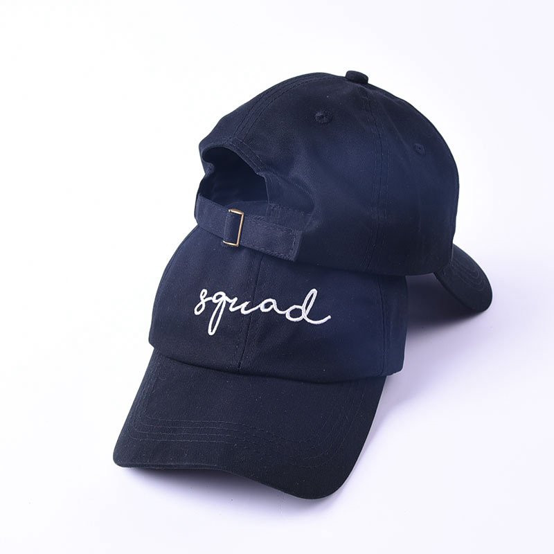 WZCX SQUAD BRIDE Γράμμα κέντημα Dad καπέλο Ρυθμιζόμενη σκίαση Καλοκαιρινό καπέλο γάμου Μόδα μονόχρωμο καπέλο μπέιζμπολ Καπέλο για ενήλικες
