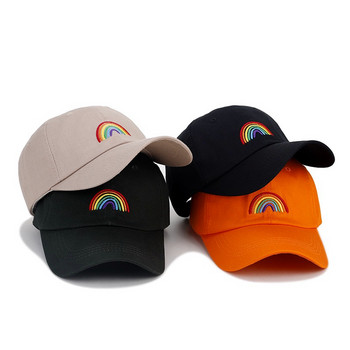 Unisex καπέλο μπέιζμπολ Rainbow κέντημα Αθλητικά καπέλα Καπέλο μόδας καπέλο για άνδρες Γυναικεία streetwear Καπέλα μπαμπάς