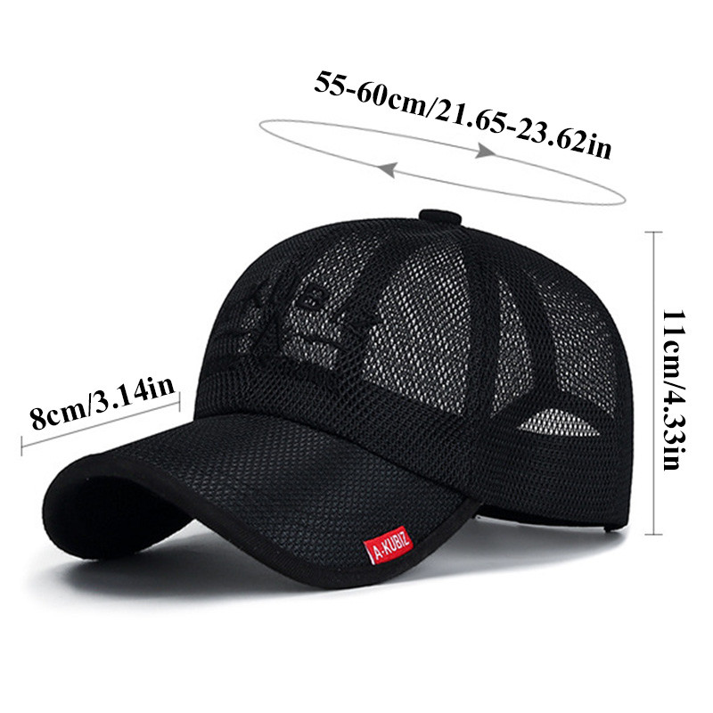 Férfi hálós baseballsapka légáteresztő nyári sapkák Apa sapka kültéri horgászsapkák Bone Gorras Snapback Trucker sapka napvédő napvédő sapka