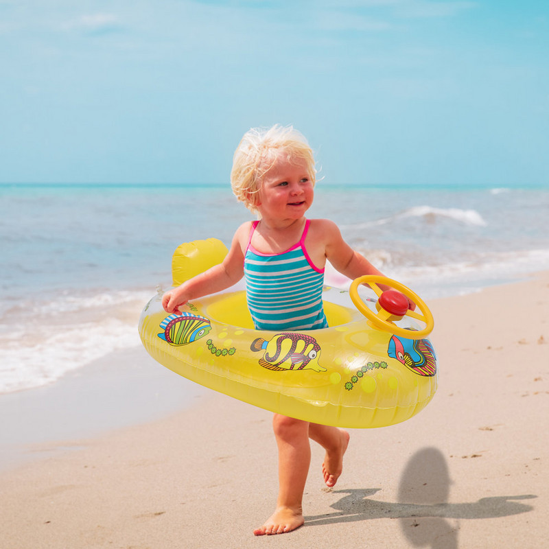 Obruč za plivanje u obliku jahte za djecu Dječji prsten za plivanje na napuhavanje