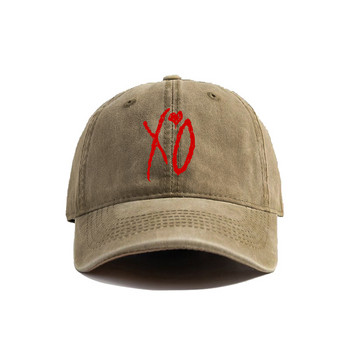 XO The Weeknd Baseball Cap Distressed Hats Cap Men Retro Outdoor Outdoor ρυθμιζόμενο Dad Hat MZ-390
