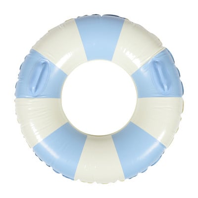 Striped Swim Ring Unisex Swimming Pool Thicken Inflatable Circle Water Float Pvc Floaties Baby