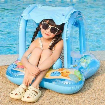 PVC плувен кръг за басейн Устойчив на износване Детски плувки за басейн Меки унисекс Многократно използвани Удобни за лятна ваканция