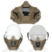 Airsofti mask pool nägu, meeste paintballi kaitsevarustus, näokaitse, löögikindel taktikaline mask Halloweeni cosplay jahiks