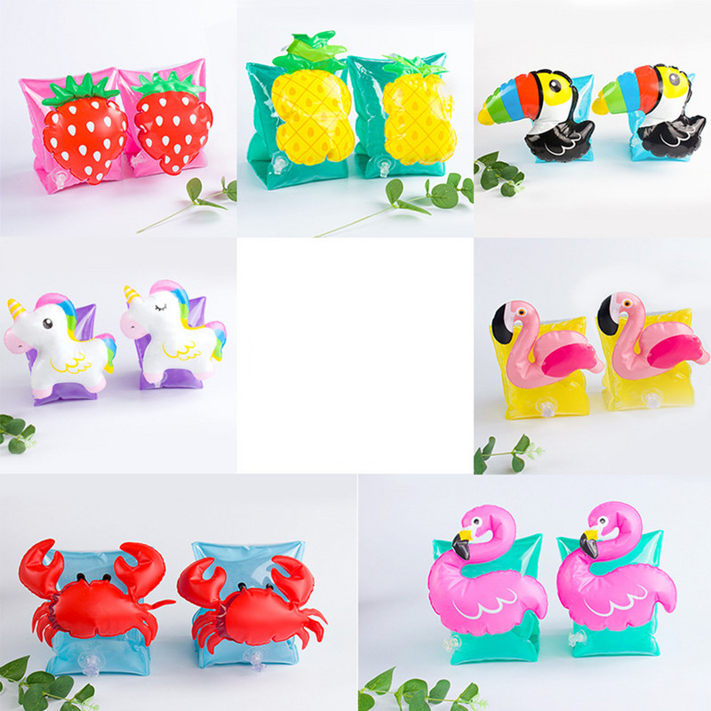 1 pora kūdikių plaukimo rankos žiedas, pripučiamas baseino saugos mokymas, plaukimo rankos plūduriuojantis žiedas vaikams (braškių)