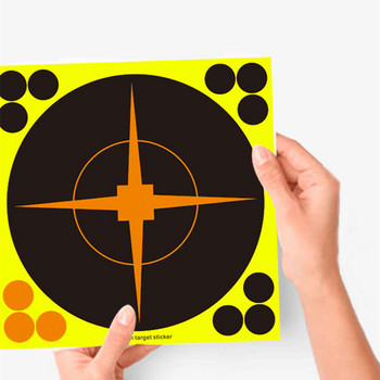 10Pcs Lot Color Splash Target 8-инчови лепилни стикери за реактивност Target Shoot Target Durable Reactivity Aim shooting practice
