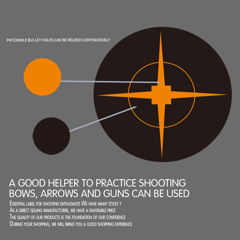 10 tk. partii värvipritsmemärk 8-tolline kleepuv reaktsioonivõimega sihiku kleebised Tulista sihtmärki Vastupidav reaktiivsus Sihiku laskeharjutus