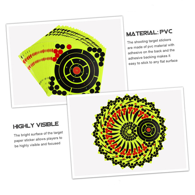 8x8 collu pašlīmējošie 10 gab. Reaktivitāte Šaušanas mērķī Paster Treniņa piederumi Mērķa Treniņš Tērauda bumba Mērķa Papīri Uzlīmes