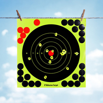 5/10 бр. Splatter Objective 8-инчови стикери за мишени Shoot Target Adhesive Reactivity Aim Shoot Състезания Практика