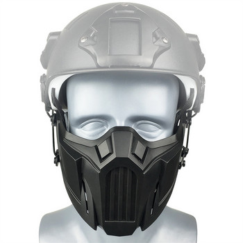 zlangsports Tactical Half Face Airsoft Mask Adjustable CS Cosplay Хелоуин Военни маски