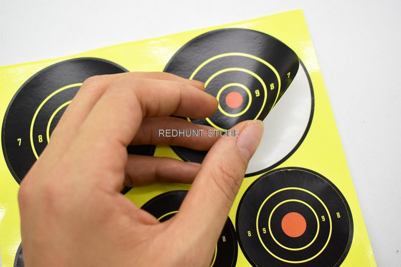 10 φύλλα Αυτοκόλλητα αυτοκόλλητα σκοπευτικά πιτσιλίσματα βολής βολής στόχος μπαλώματα στόχου Αξεσουάρ κυνηγιού