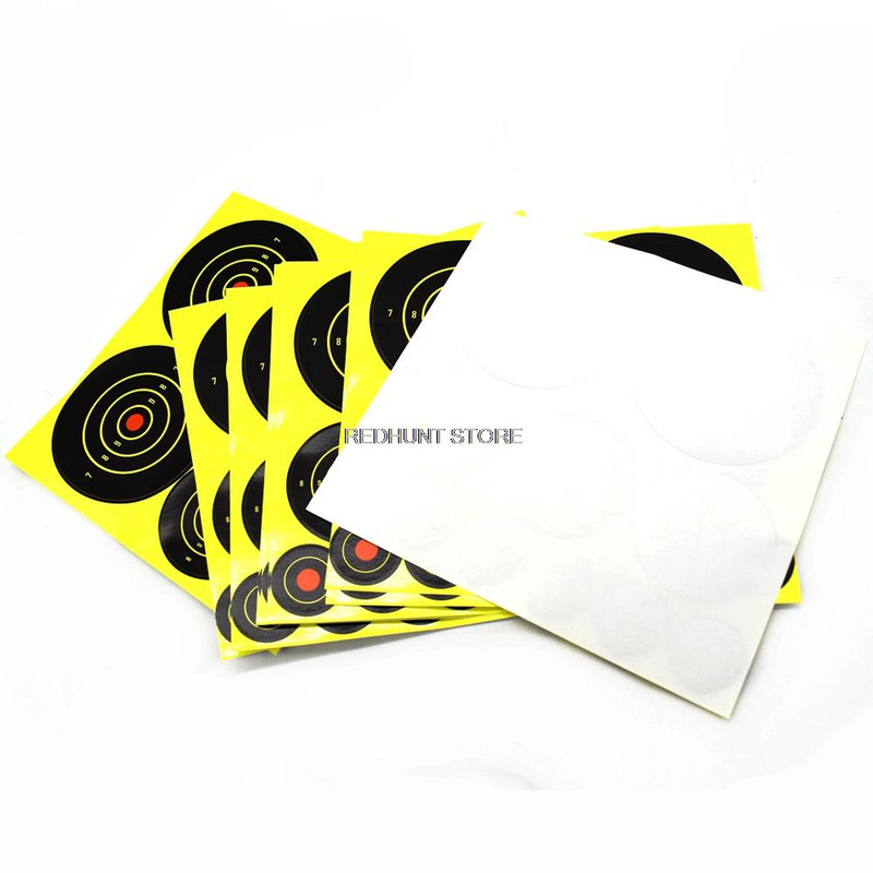 10 φύλλα Αυτοκόλλητα αυτοκόλλητα σκοπευτικά πιτσιλίσματα βολής βολής στόχος μπαλώματα στόχου Αξεσουάρ κυνηγιού
