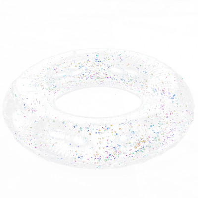 Sequin Swim Inflatable Swimming Floating Swimming Inflatable Tube Glitter Sequins Rings for Toddlers