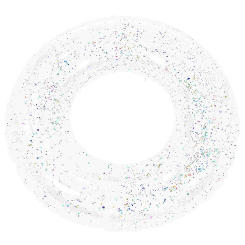 Sequin Swim Täispuhutav ujumine Ujuv Ujuv Täispuhutav Toru Glitter Litritega Sõrmused Väikelastele