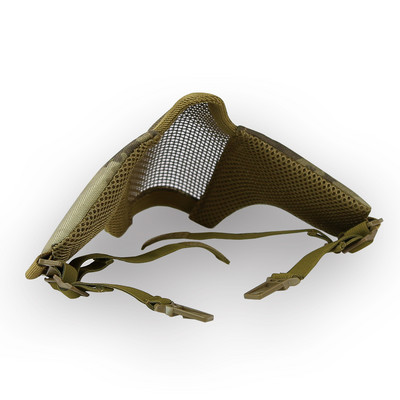 Tactical STEEL MESH MASK ΠΡΟΣΑΡΜΟΖΕΤΑΙ ΣΕ ΓΡΗΓΟΡΟ ΚΡΑΝΟΣ Κυνήγι Σκοποβολή Στρατιωτικές μάσκες μισού προσώπου