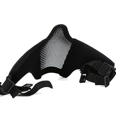 Tactical STEEL MESH MASK ΠΡΟΣΑΡΜΟΖΕΤΑΙ ΣΕ ΓΡΗΓΟΡΟ ΚΡΑΝΟΣ Κυνήγι Σκοποβολή Στρατιωτικές μάσκες μισού προσώπου