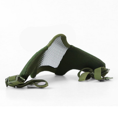 Tactical STEEL MESH MASK ΠΡΟΣΑΡΜΟΖΕΤΑΙ ΣΕ ΓΡΗΓΟΡΟ ΚΡΑΝΟΣ Κυνήγι Σκοποβολή Στρατιωτικές μάσκες μισού προσώπου
