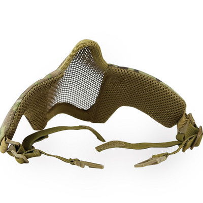 Tactical STEEL MESH MASK ΠΡΟΣΑΡΜΟΖΕΤΑΙ ΣΕ ΓΡΗΓΟΡΟ ΚΡΑΝΟΣ Κυνήγι Σκοποβολή Στρατιωτικές μάσκες μισού προσώπου