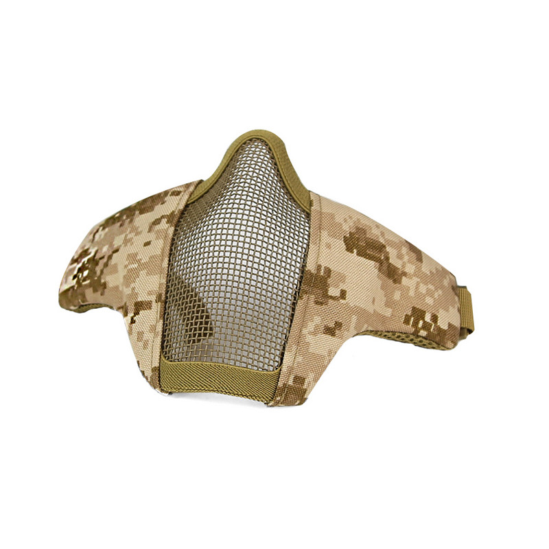 Tactical STEEL MESH MASK ΠΡΟΣΑΡΜΟΖΕΤΑΙ ΣΕ ΓΡΗΓΟΡΟ ΚΡΑΝΟΣ Κυνήγι Σκοποβολή Στρατιωτικές μάσκες μισού προσώπου