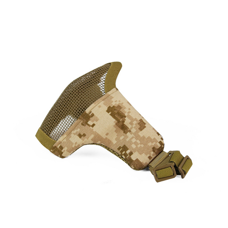 Tactical STEEL MESH MASK ΠΡΟΣΑΡΜΟΖΕΤΑΙ ΣΕ ΓΡΗΓΟΡΟ ΚΡΑΝΟΣ Κυνήγι Σκοποβολή Στρατιωτικές μάσκες μισού προσώπου