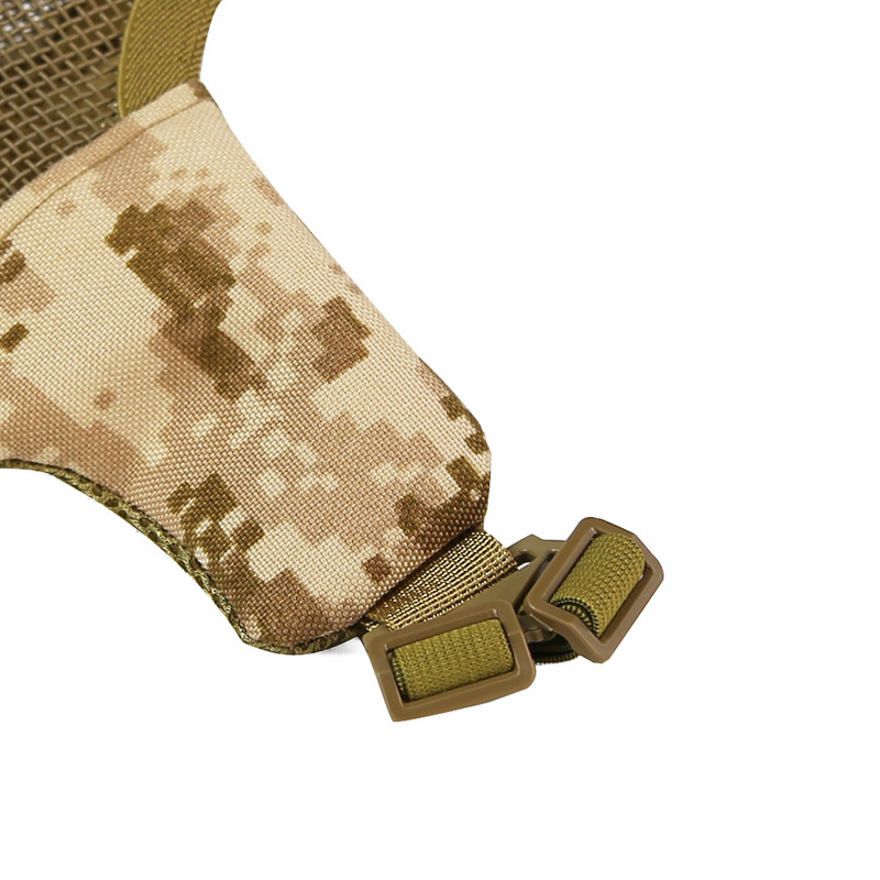 Tactical STEEL MESH MASK ΠΡΟΣΑΡΜΟΖΕΤΑΙ ΣΕ ΓΡΗΓΟΡΟ ΚΡΑΝΟΣ Κυνήγι Σκοποβολή Στρατιωτικές μάσκες μισού προσώπου