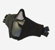 Airsoft sejas maska elpojoša zema oglekļa tērauda sieta aizsargājoša šaušanas peintbola maska CS Wargame taktiskā pusmaska
