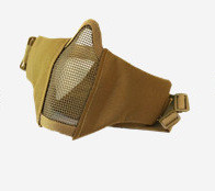 Airsoft sejas maska elpojoša zema oglekļa tērauda sieta aizsargājoša šaušanas peintbola maska CS Wargame taktiskā pusmaska